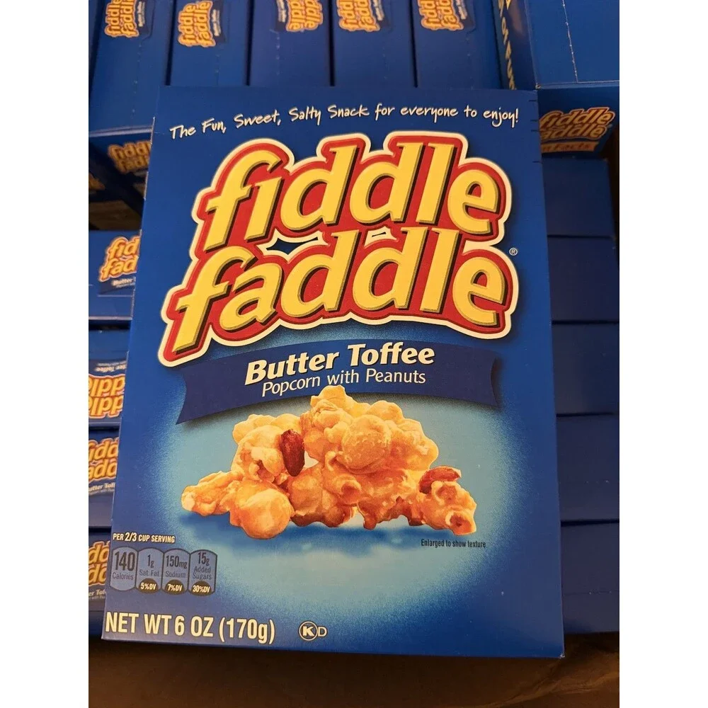Fiddle Faddle Butter Toffee Popcorn & Peanuts 6oz (LOT of 3) Exp April 2027